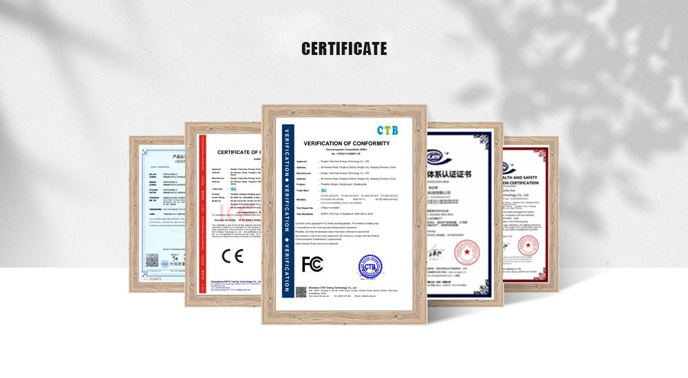 portable 35kw ac ev charger certification portable 35kw ac ev charger certification